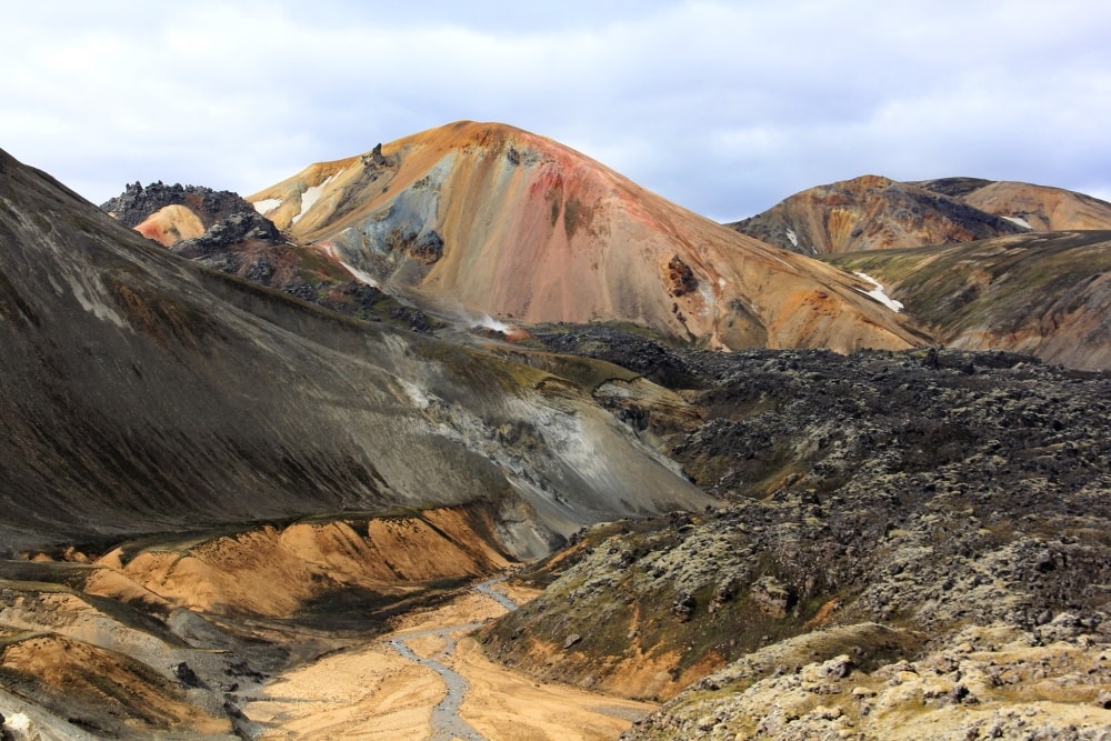 Landmannalaugar coloured mountains