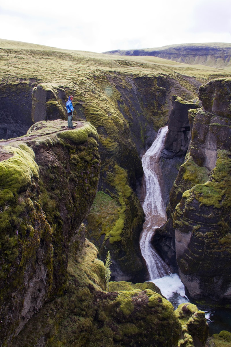 каньон Фьядрарглйуфур в Исландии