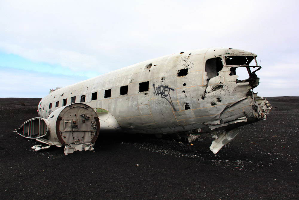 крушение самолета Солхеймасандур, самостоятельное путешествие по Исландии за 7 дней