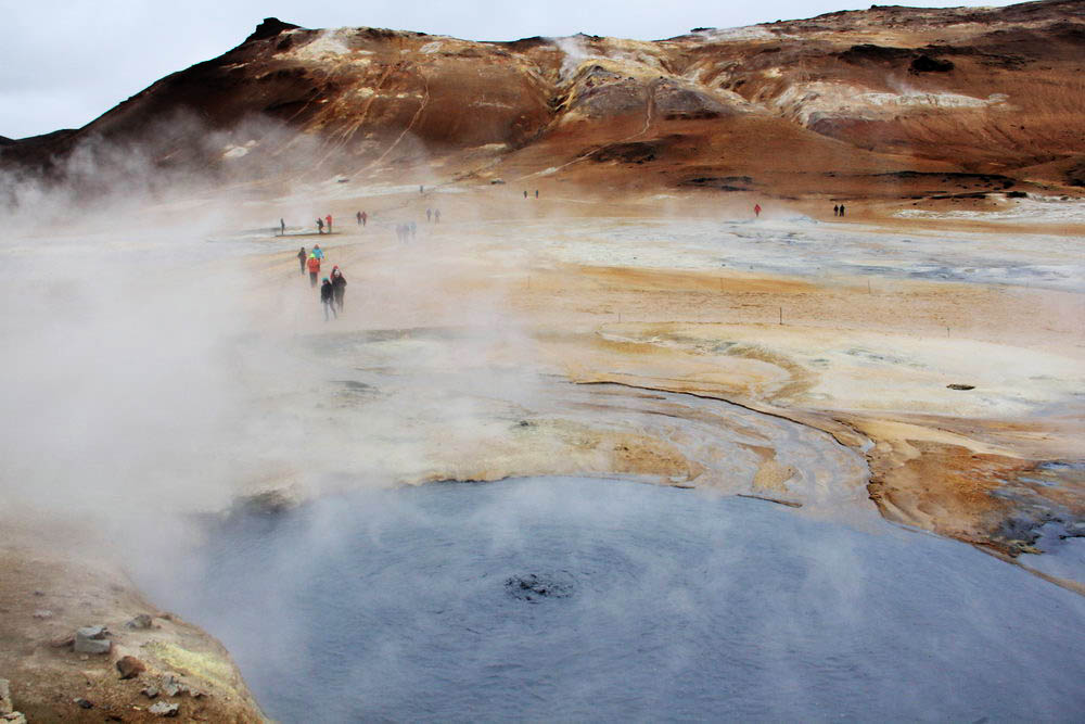 Геотермальная зона Намафьолл, самостоятельное путешествие по Исландии за 7 дней