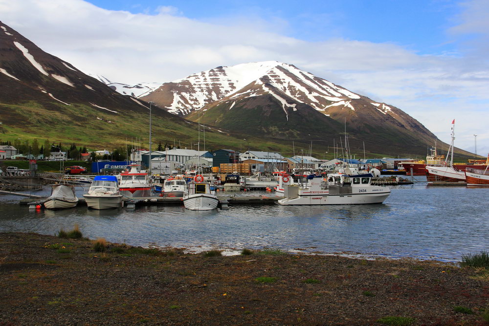 Портовые городки в Западных фьордах, исландия