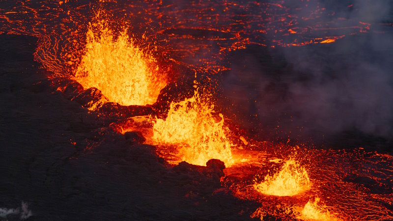 извержение вулкана в Исландии 2023